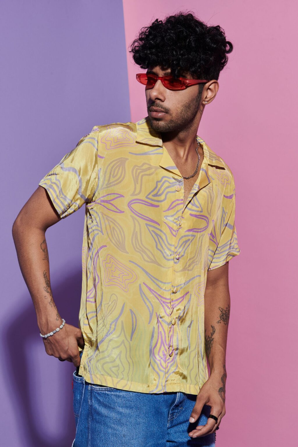 Amoeba Print Shirt for Men