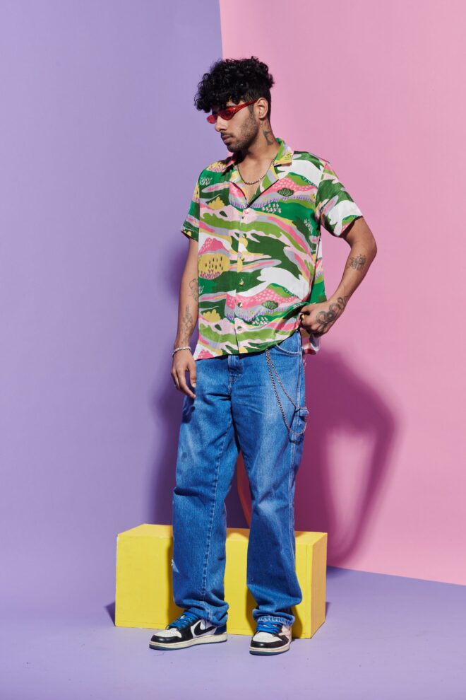 Men’s Scenery Print Shirt